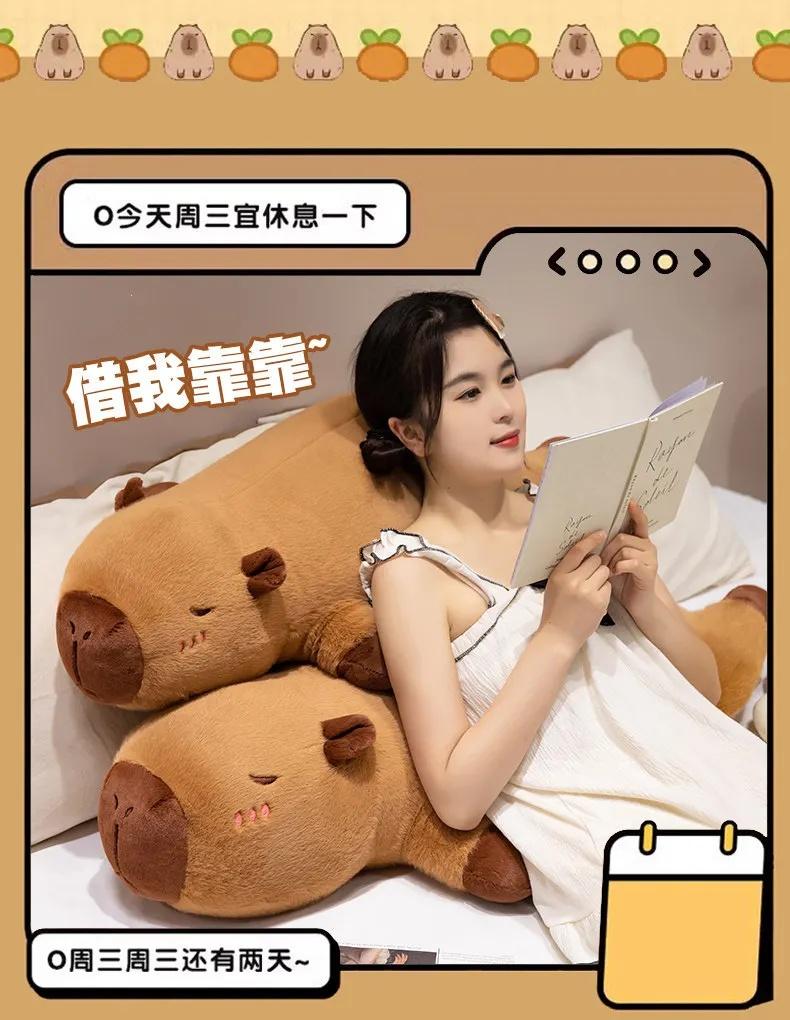 Large Capybara Stuffed Toy - Pure Cotton Soft Pillow Cushion, 50/70/90cm, Birthday Holiday Gift for Girls