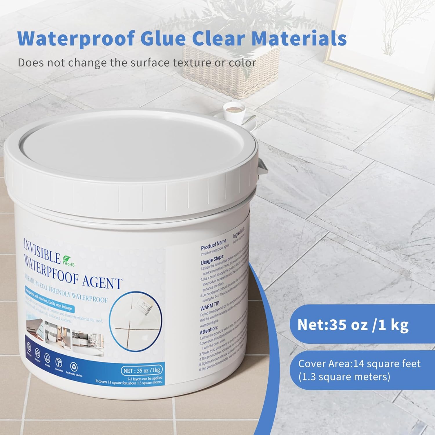Invisible Agent Transparent Repairing Leak Adhesive for Roofs, Walls, Bathroom, Shower, Window Sills, Indoor & Outdoor Water Proof Coating 35 Oz Invisible Agent Transparent Repairing Leak Adhesive for Roofs, Walls, Bathroom, Shower, Window Sills, Indoor & Outdoor Water Proof Coating 35 Oz