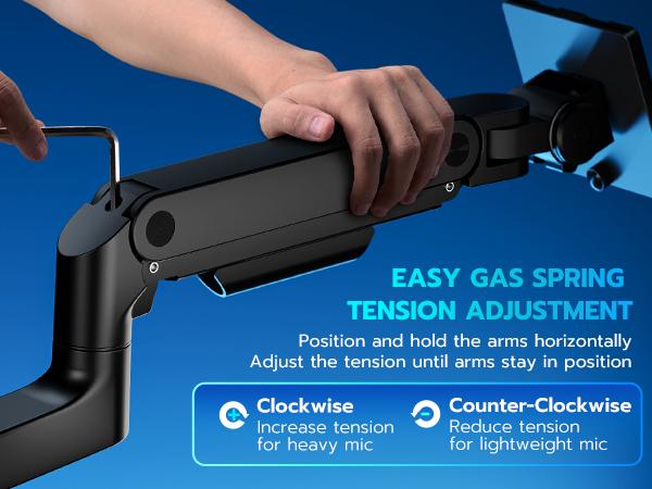 ARES WING Single/Dual Monitor Arm for Ultrawide Heavy Duty Curved Monitor Stacking, Fits 17-49 Inch, Vertical Gas Spring Double Monitor Mount with USB, Ergonomic Office Adjustable Dual Monitor Mount ARES WING Single/Dual Monitor Arm for Ultrawide Heavy Duty Curved Monitor Stacking, Fits 17-49 Inch, Vertical Gas Spring Double Monitor Mount with USB, Ergonomic Office Adjustable Dual Monitor Mount