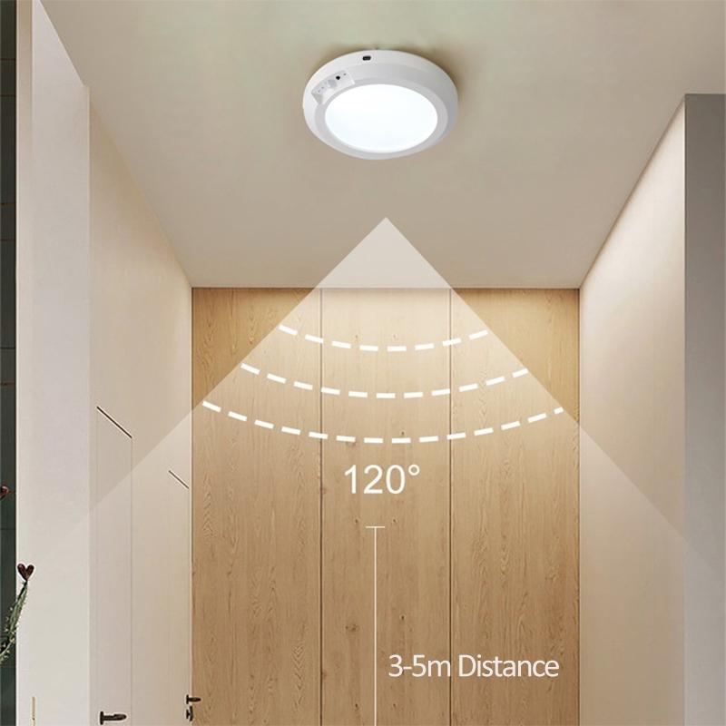 1/2 piece motion sensor light, ABS infinite dimming sensor light with remote control circular light, USB rechargeable, adjustable brightness, suitable for small night lights in bathrooms, storage cabinets, stairs, corridors, and office spaces