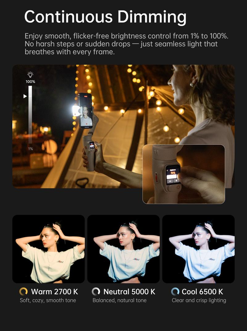 hohem iSteady V3 Ultra NEW Gimbal,Detachable Touchscreen Remote,Advanced AI Tracking with any App,360° Infinite Pan Tracking,Select People&Obeject on Touchscreen to Track,3-Color Fill Light,3-Axis Stabilization