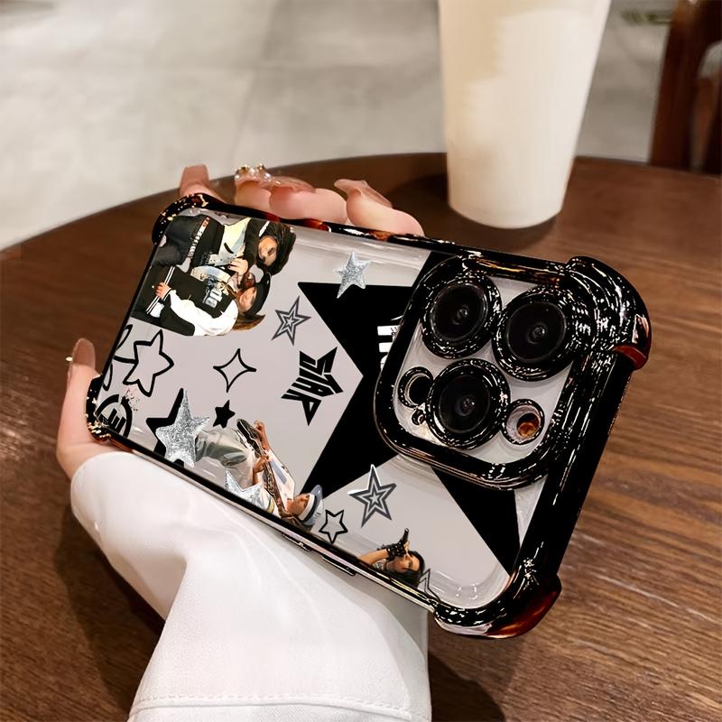 Popular Tom Bill Kaulitz Tokio Hotel Phone Case, Transparent Soft Back Cover for iPhone 17 16e 16 15 14 13 Mini Pro Max, Anti Fall Design