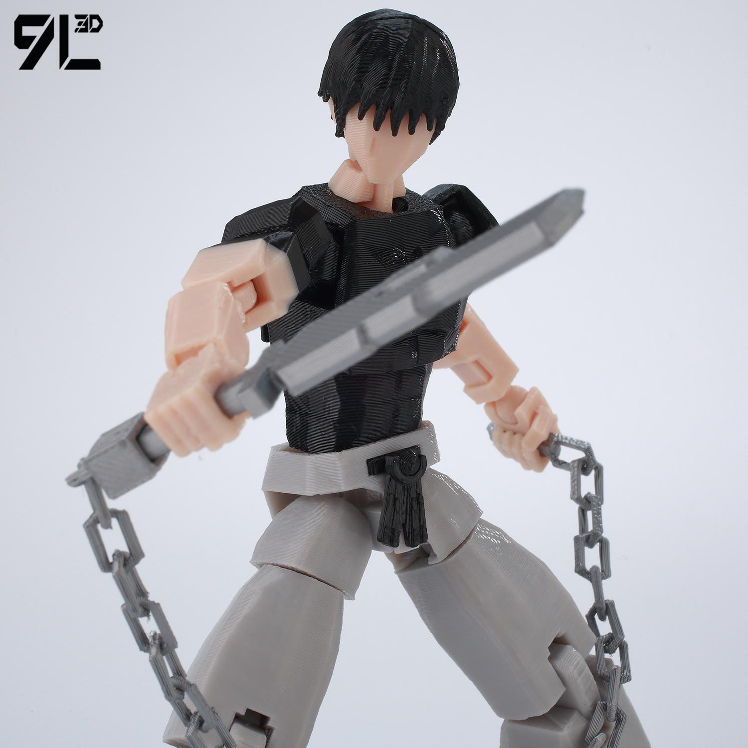 9L3D Printed Jujutsu Kaisen Fushiguro Toji Anime Multi-Jointed Shapeshift Toys Action Figures Mannequin Model Ornaments Gift Toy 9L3D Printed Jujutsu Kaisen Fushiguro Toji Anime Multi-Jointed Shapeshift Toys Action Figures Mannequin Model Ornaments Gift Toy
