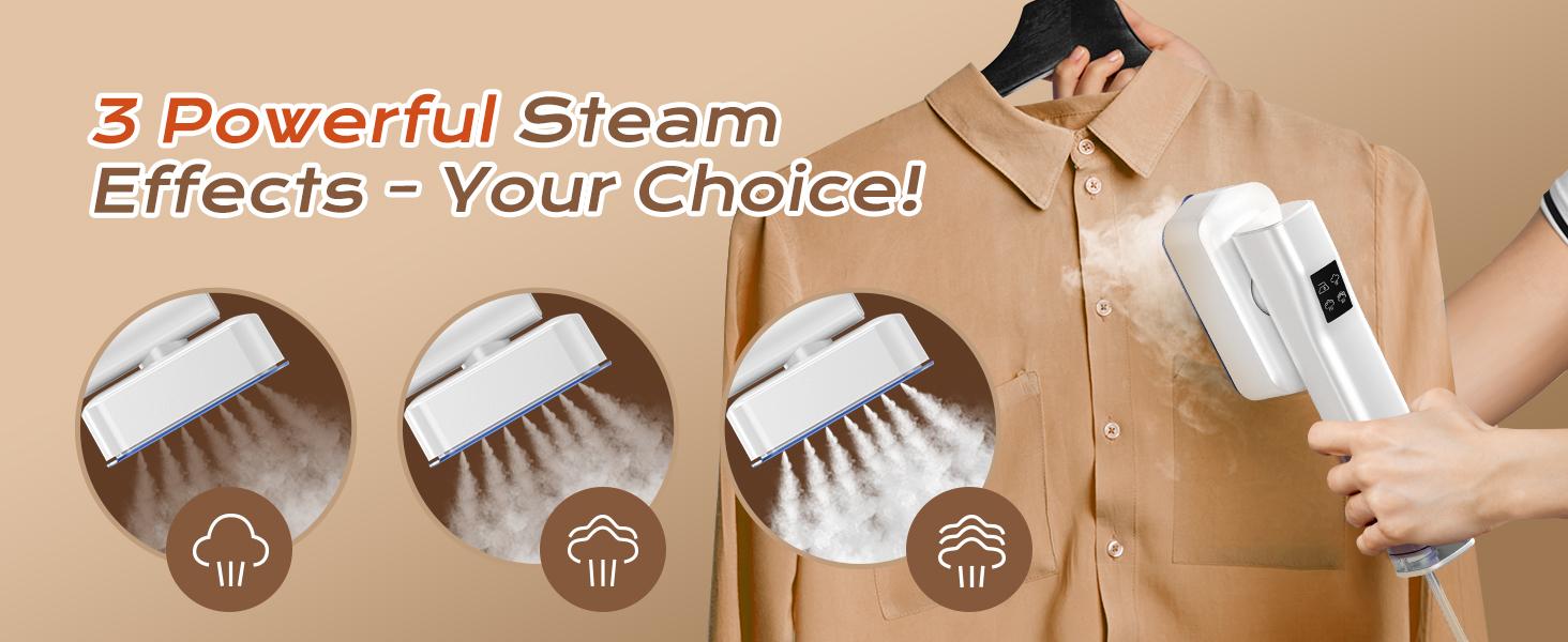 Steamer for Clothes, Portable Handheld Travel Steamer, Clothing Wrinkles Remover for Gament Steam, 1100W Powerful 2 In 1 Steamer&Iron, 100mL Water Tank Capacity, for 120V Home, Office, Travel