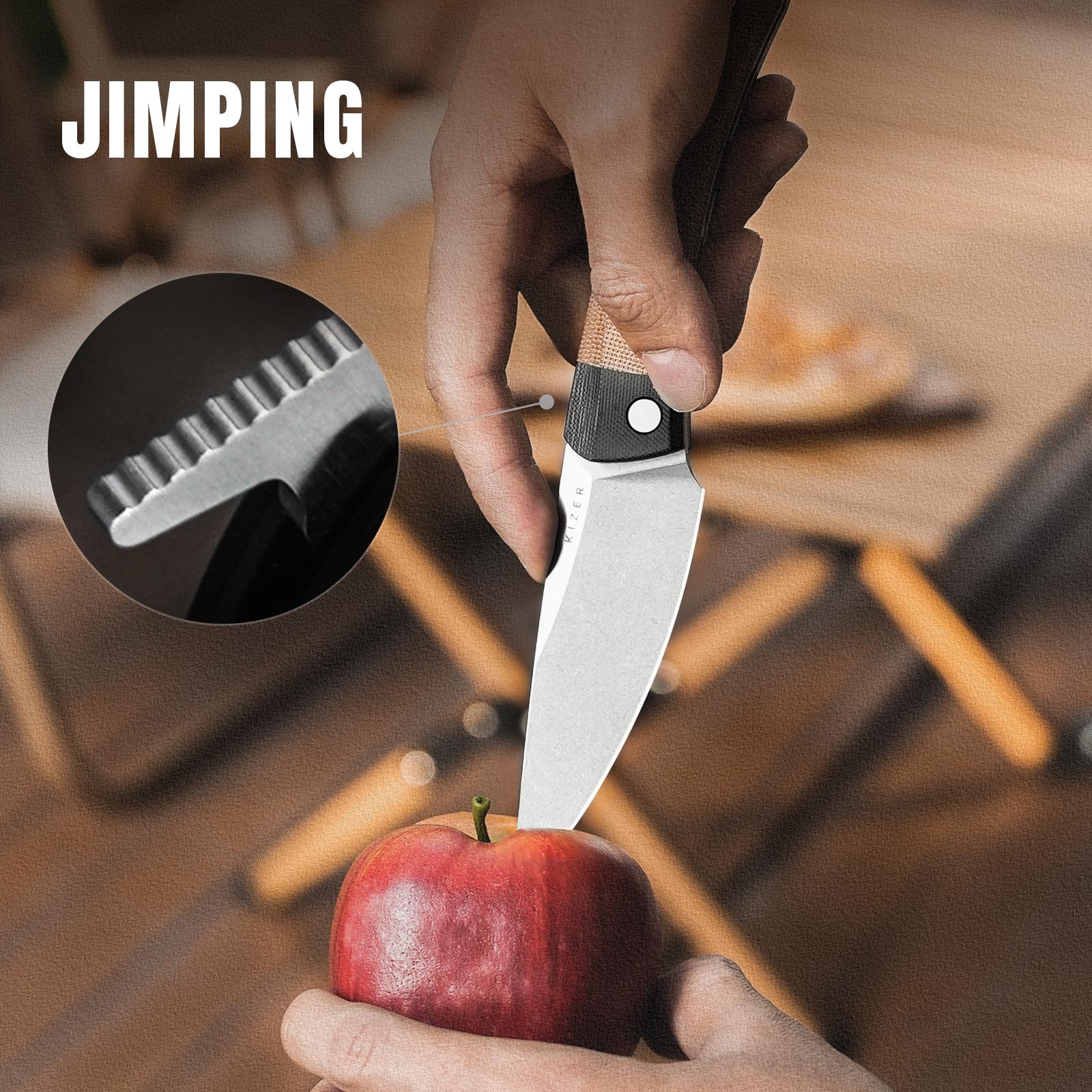 Kizer Momo Nitro-V Black G10+Micarta V4663A2 Kizer Momo Nitro-V Black G10+Micarta V4663A2