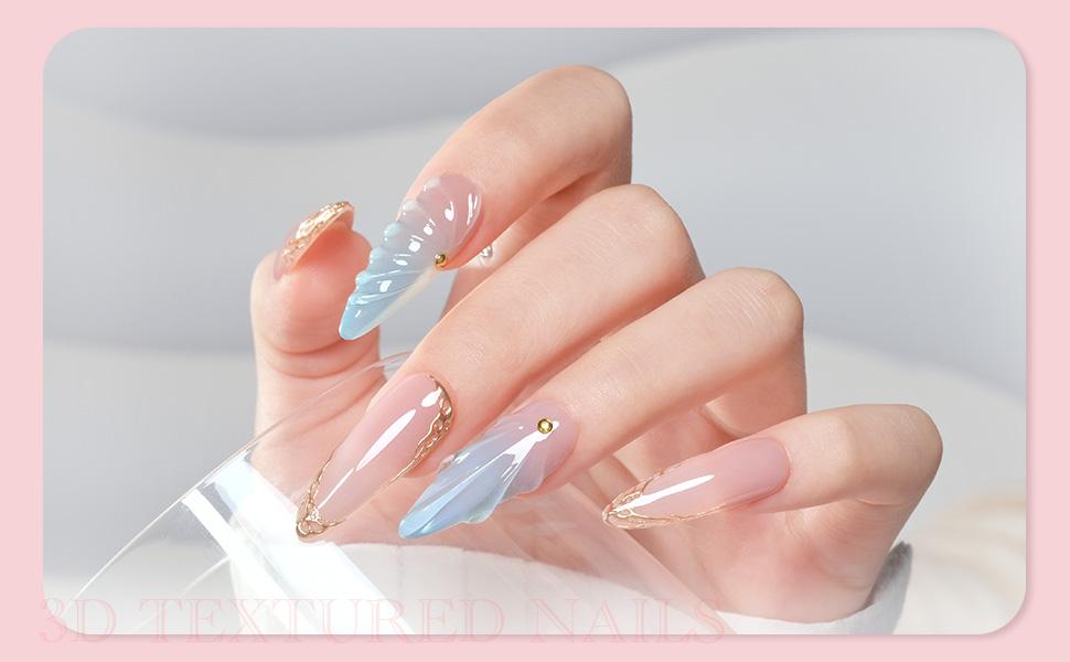 GAOY 3D Nail Gel, 15g Clear Sculpting Gel for Carving, Molding and Painting Nail Art Designs, Nail Glue for Rhinestone Gems Decoration