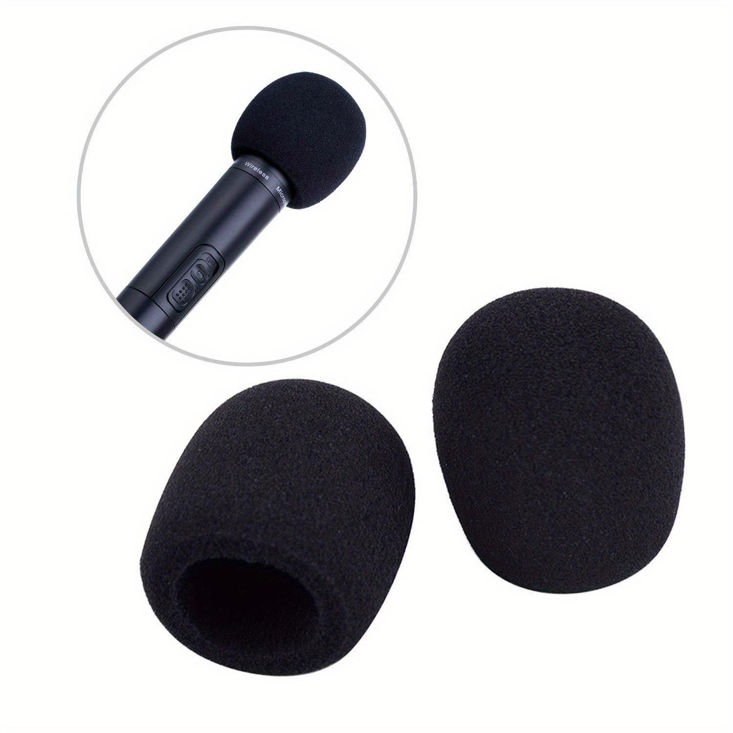 5-piece foam microphone cover, handheld microphone windscreen, thickened microphone sponge cover, disposable microphone spray cover