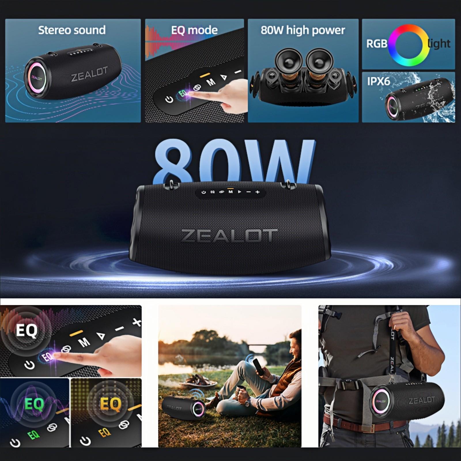 Zealot S87 Bluetooth-compatible Speaker, Wireless Speaker, 80w