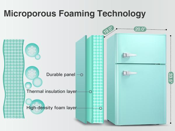 COWSAR 3.2 Cu.Ft Compact Mini Fridge with Freezer, 2-door Small Fridge with Adjustable Removable Shelves, for Bedroom/Office/Dorm/Home(GREEN) COWSAR 3.2 Cu.Ft Compact Mini Fridge with Freezer, 2-door Small Fridge with Adjustable Removable Shelves, for Bedroom/Office/Dorm/Home(GREEN)