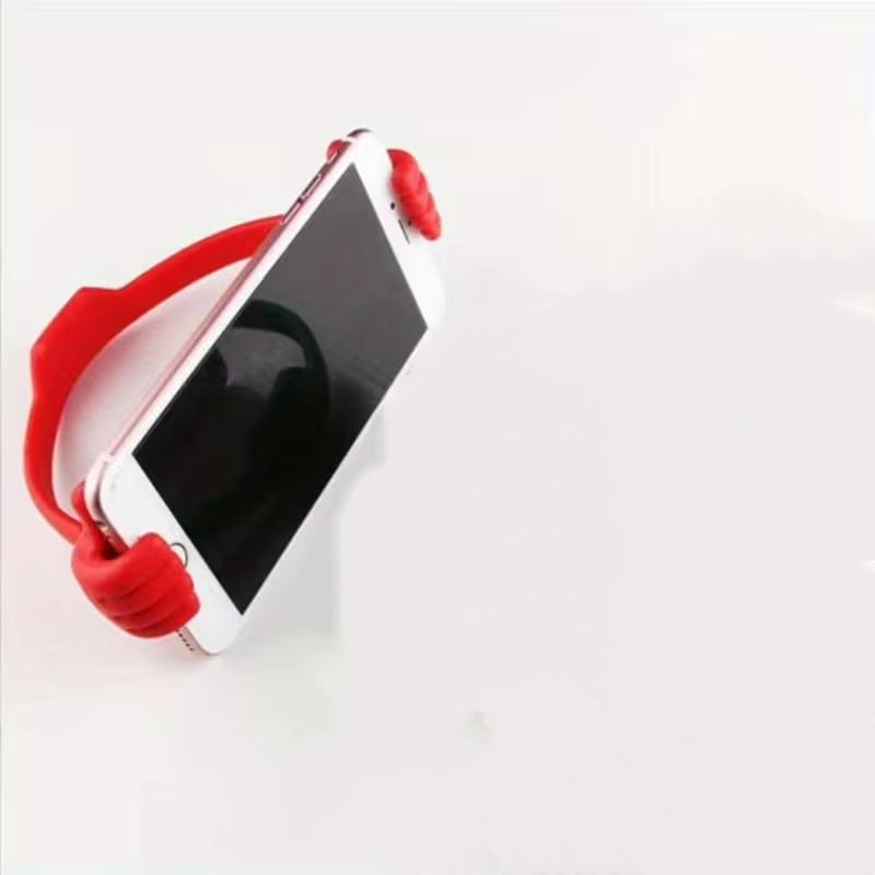 Creative Phone Stand Set, Thumb Rest, Desktop Holder, Portable Design, Digital Type, Exclusive for Small Shops, Cute Stand