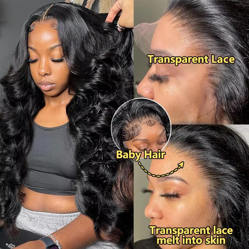 Bling Hair Body Wave Wigs For Women Human Hair 13x4 Lace Frontal Wig Brazilian 13x6 Transparent Lace Wig 4x4 Closure Wig Bleached Knots Natural Hairline TikTokShopHolidayHaul