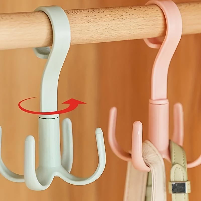 1pc Rotating Storage Hangers, Multifunctional And Space-Saving Wardrobe Organizer Hooks For Coat, Bag And Scarf Use In Home And Office