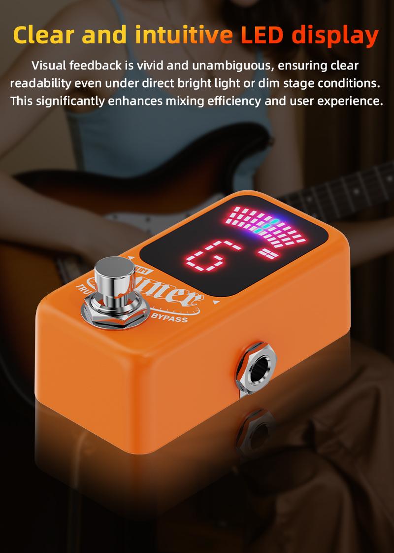 Jamjum Guitar Tuner, Precision Instrument for Perfect Sound, Essential Tool for Musicians, Compact Design for Easy Use