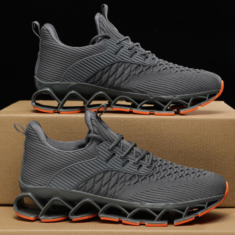 Men's Slip on Walking Running Shoes Blade Tennis Casual Fashion Sneakers Comfort Non Slip Work Sport Athletic Trainer