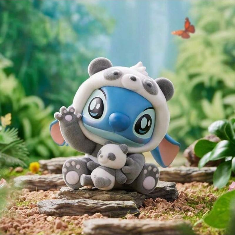 Disney Lilo & Stitch Series Animal Party Blind Box Fluffy Figurine Cute Collectible Decor Perfect for Display or Gifting Random Surprise Set Holiday Halloween Christmas Gift for Kids Bedroom