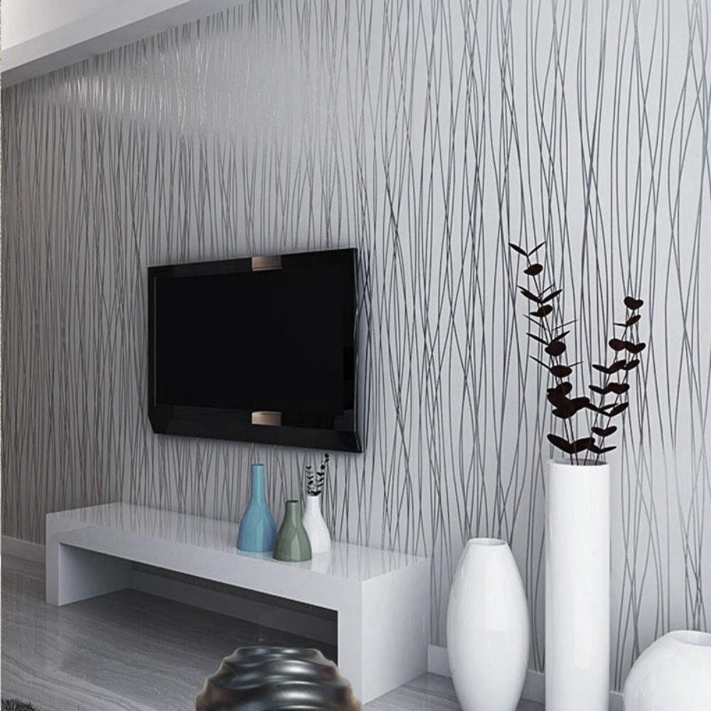 Modern Minimalist Self-Adhesive Wallpaper, Light Non-Woven Material, Moisture-Proof, Suitable for Living Room and Bedroom Decor