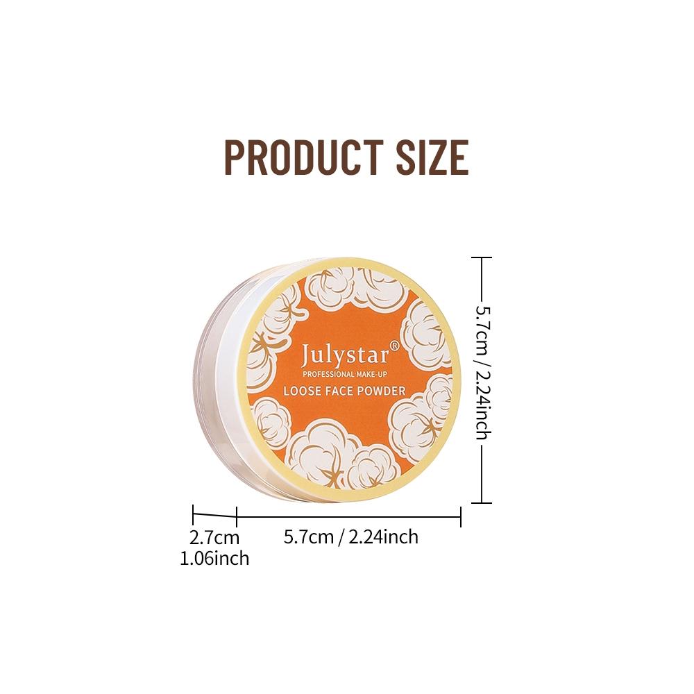 3 Shades Oil-Control Loose Setting Powder, Blur Pores, Smooth Matte, Long-Lasting, Waterproof, Natural Look for Daily & Party