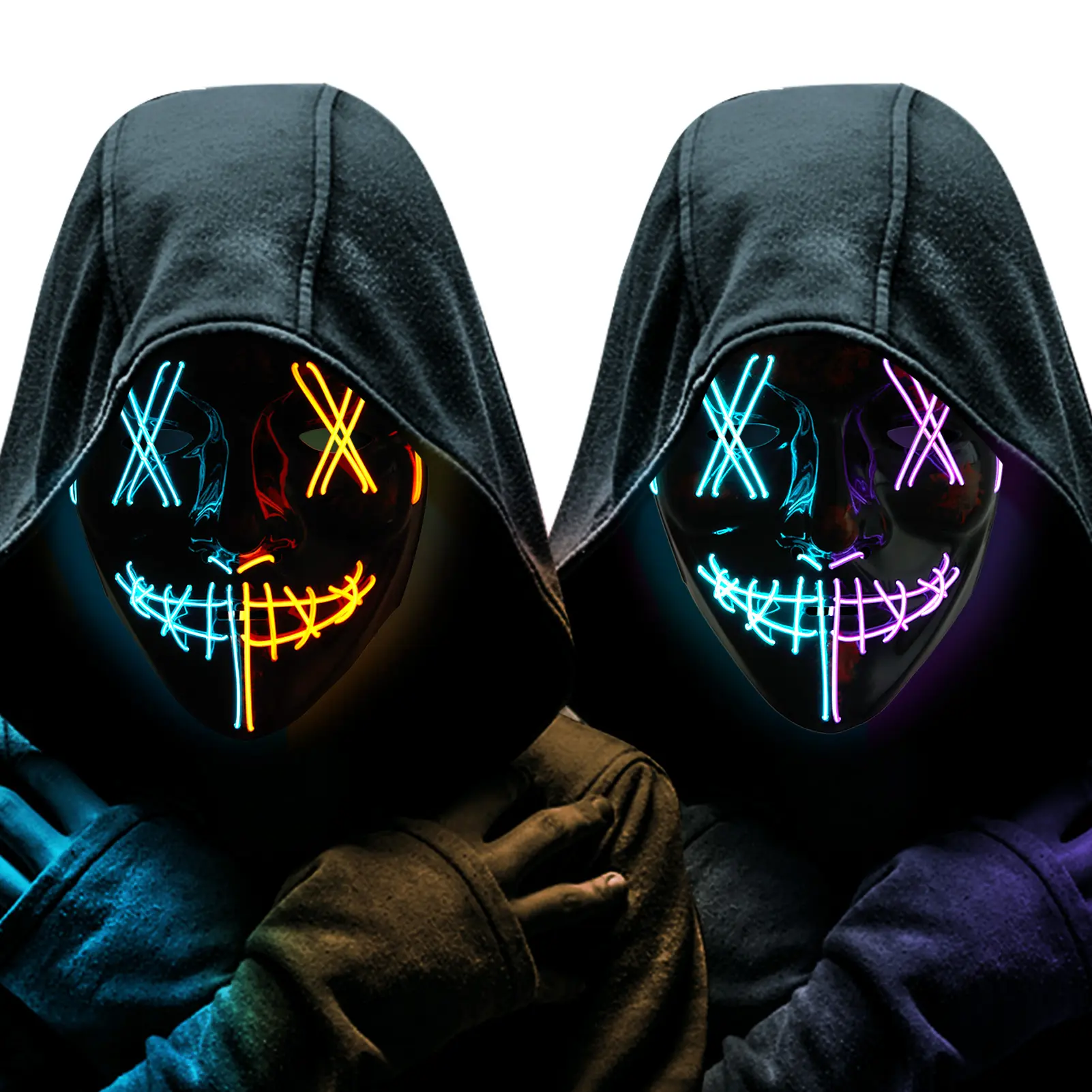 Ice blue orange + ice blue purple