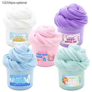Cartoon Butter Slime Kit 70ML Jar, Ultra Soft Stress Relief Bubble Gum, Fun Squeezing Toy, Perfect for Relaxation and Playtime