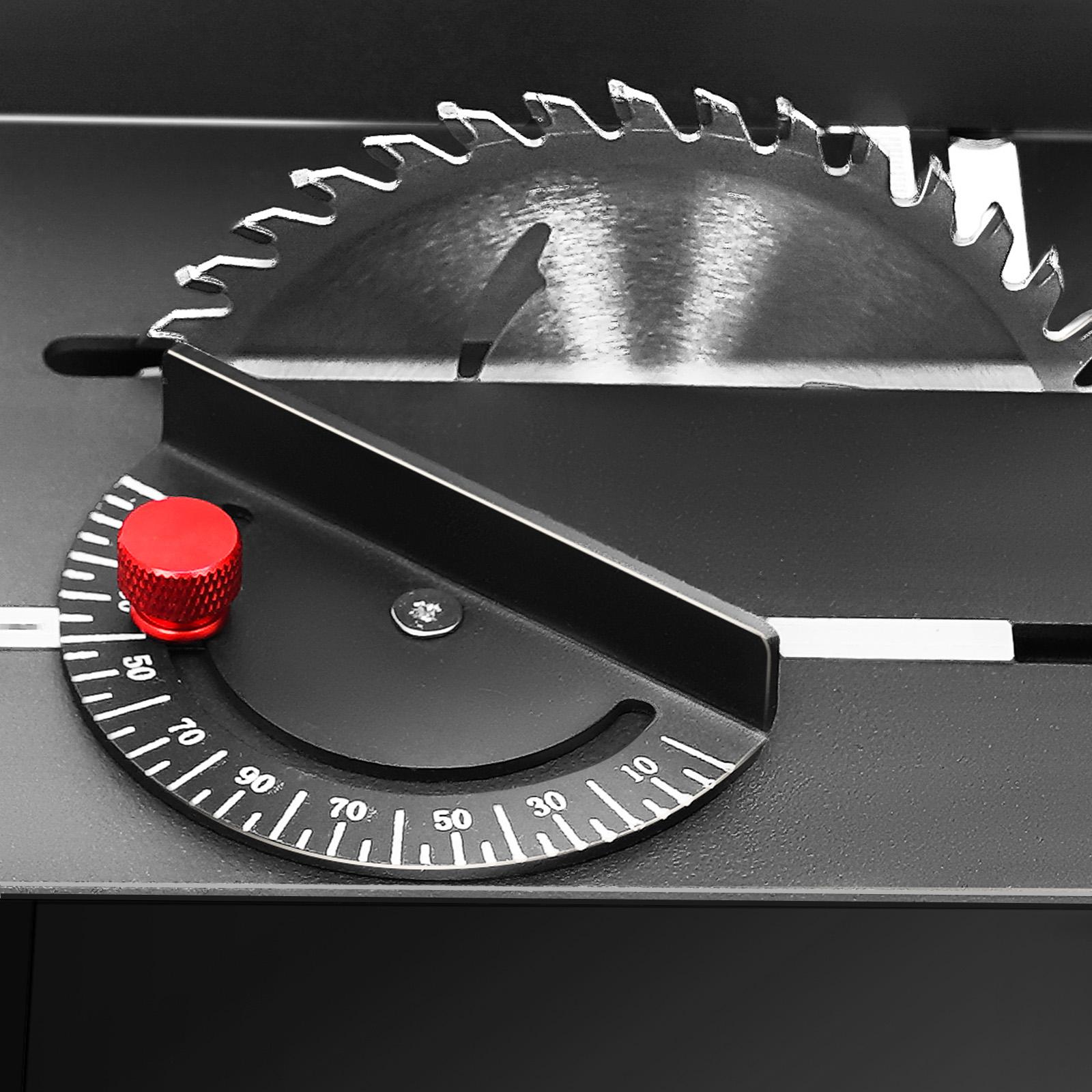 200W Pure Copper Motor Mini Table Saw 7 Speed Adjustable 1000-3000RPM for Wood Jade Acrylic Cutting Grinding Polishing with Power Adapter 10mm Chuck 33mm Depth US Standard Plug DIY Tool Kit