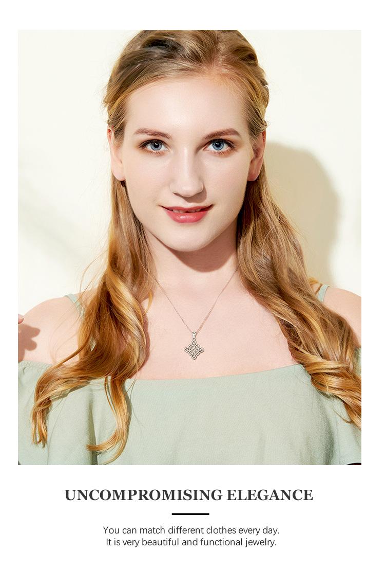 Sterling Silver Minimalist Witch Knot Necklace, Nudo de Bruja Plata Witches Knot Earrings for Women, Celtic Knot Pendant, Sacred Wiccan Jewelry