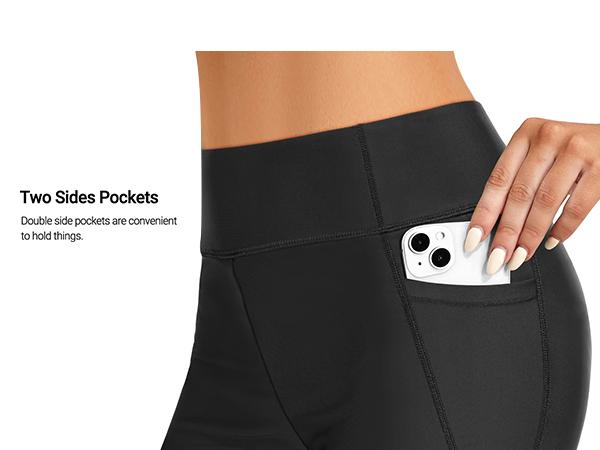 Holipick Women Tummy Control Swim Shorts High Waisted Biker Shorts with Pockets Swimming Shorts Boy Short Swim Bottoms