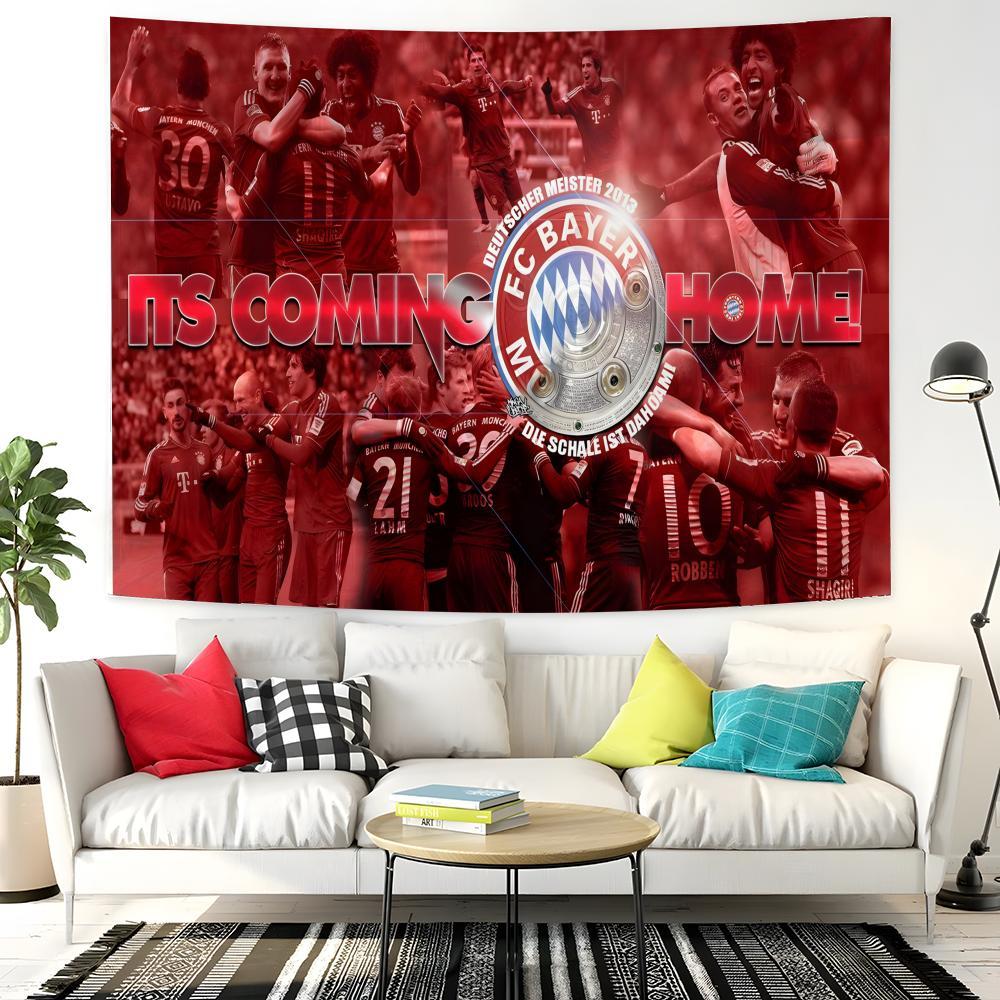 German Bundesliga FC B-Bayern München star Tapestry Background Hanging Cloth Bedroom Room Decor Aesthetic Tapestry Wall Party
