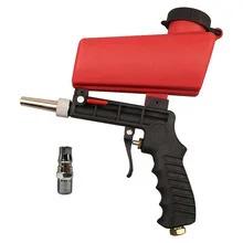 Adjustable Portable Sand Blaster Paint Spray Machine Gravity Pneumatic Blasting Gun Set  Sandblasting Gun 90 Psi