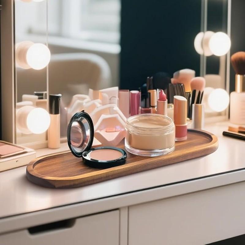 Bathroom Tray, Multi-Functional Storage Dish, Jewelry Tray, Suitable for Jewels, Cosmetics, Candles, Lotion, Perfume, Home Decor