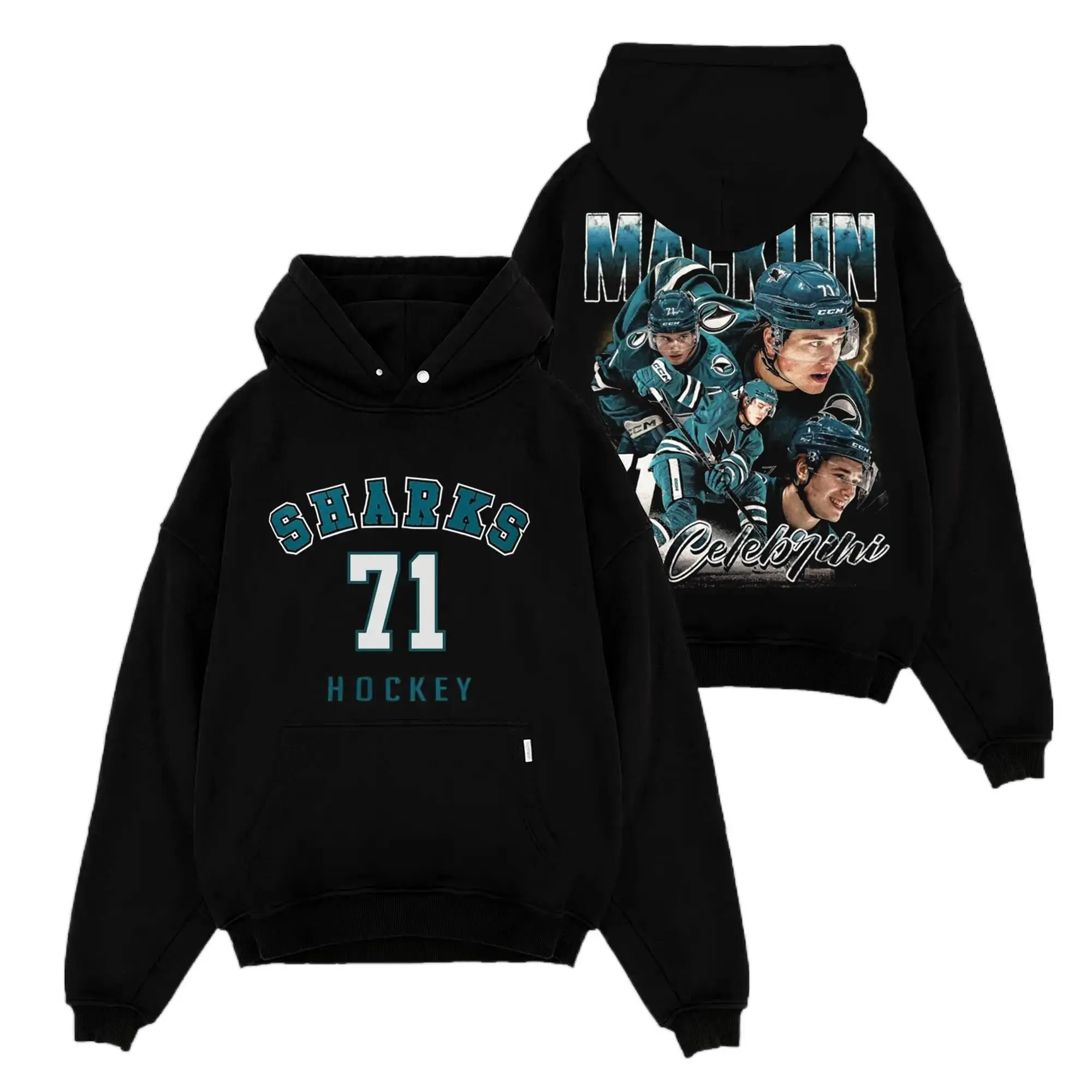 [Sale Up To 50%] Unisex Macklin Celebrini 71 For Sharks Territory Premium Cotton Hoodie Sweatshirt T-Shirt (Made In US), The 1991 Club Hockey, Chester Fans Shirt, Game Day Outfits, Gift For Hockey Fans, Hockey Graphic Hoodie