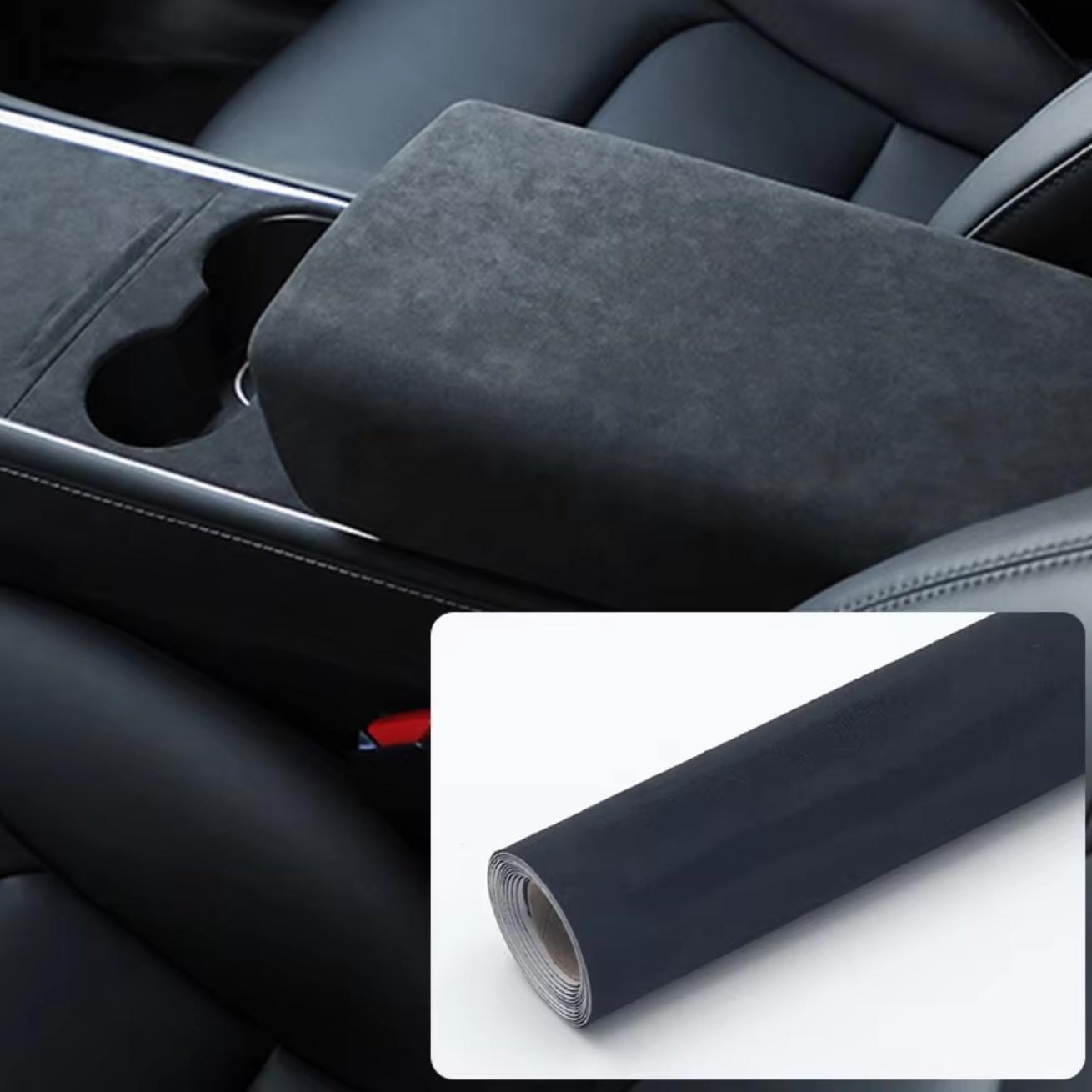 Peel and Stick Suede Leather Wraps for Car Interior and Home Decor - Upgraded, Non-Slip, Durable - 5 Rolls