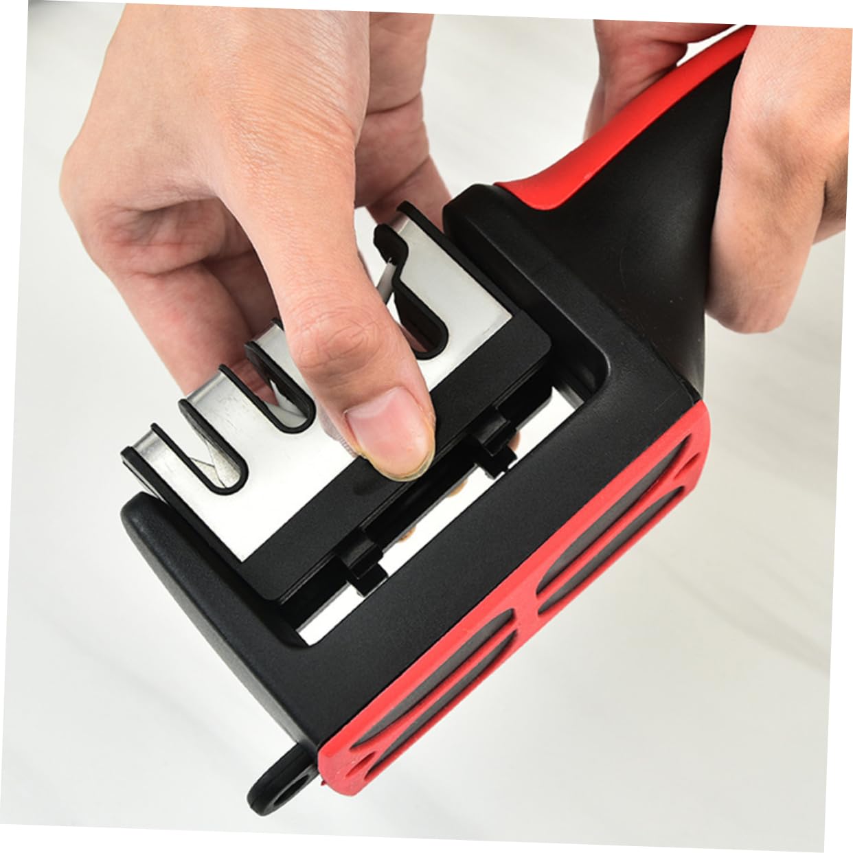 Serrated Knife Sharpener Multi-function Kitchen Sharpener Four Sections Easy to Use