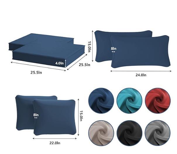 11pcs Patio Cushion Covers Replacement 25.5L“×25.5W"×3.5~4H" Seat Covers, Outdoor Cushion Slipcovers, Waterproof Chair Seat Cover for Patio Sofa Couch Furniture Outside Zipper Design 11pcs Patio Cushion Covers Replacement 25.5L“×25.5W"×3.5~4H" Seat Covers, Outdoor Cushion Slipcovers, Waterproof Chair Seat Cover for Patio Sofa Couch Furniture Outside Zipper Design