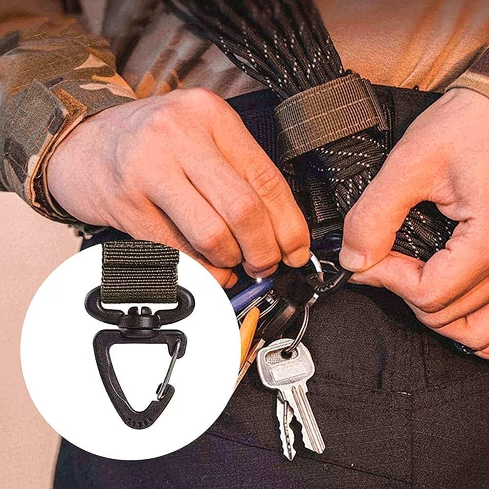Multi-Functional Glove Hook, Outdoor Keychain, Rope Organizer, Tactical Gear Clip, Camping Gloves Hanger, Military Hook, Camping Essentials