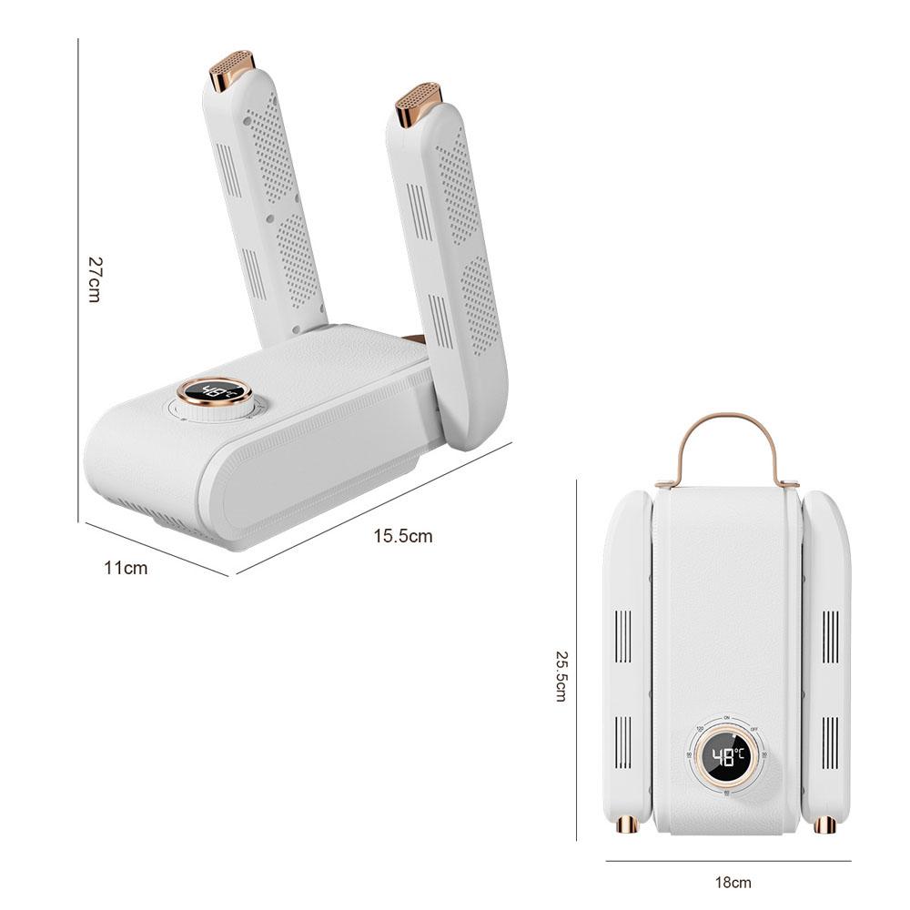 360° Digital Shoe Dryer with Hot Air Circulation, Temperature Display, Fast Drying for All Shoe Types,Upgraded Temperature Control Boot Dryer Shoe Dryer  Portable Glove Dryer & Boot Warmer, Automatic Shut-Off Timer, Folding Design, Smart Panel