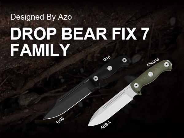 Kizer Drop Bear Fix 7 Big Size Outdoor Hiking Knife 1103A1 steak  knife dailycarry  tool
