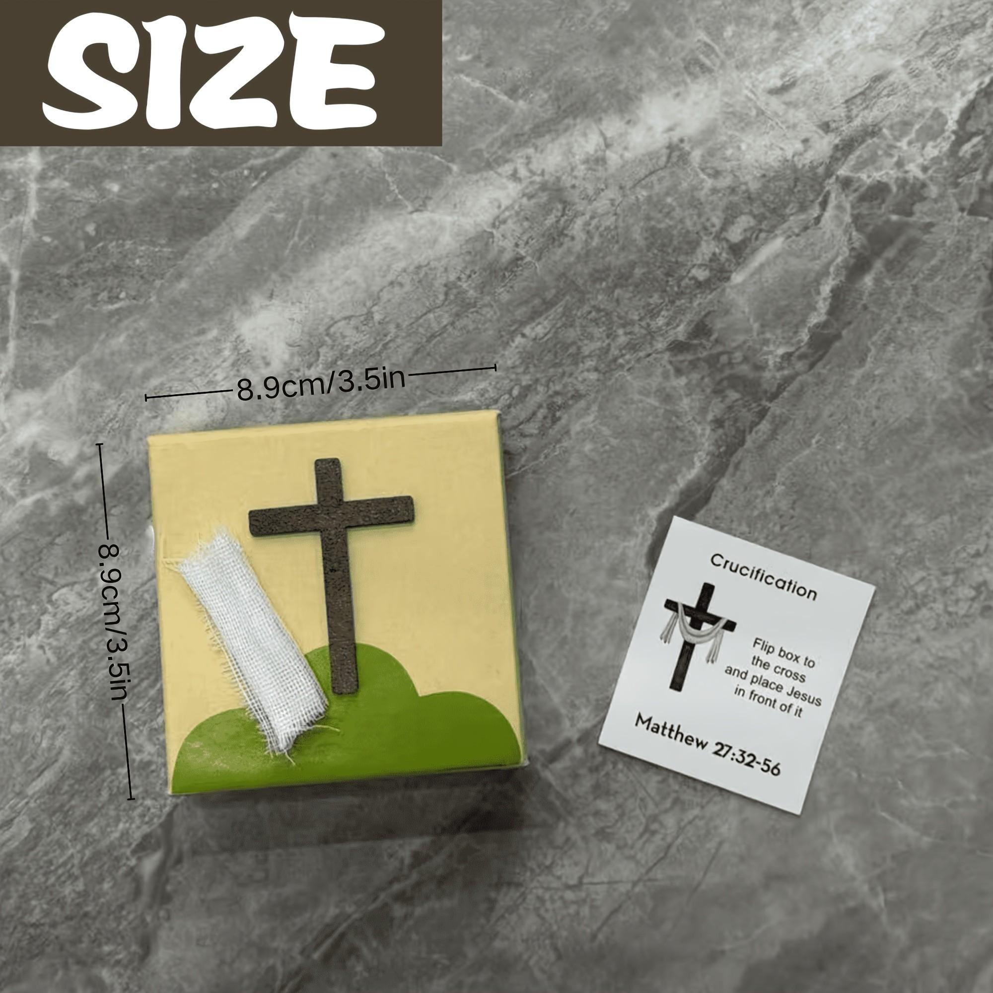 Jesus Holy Week Gift Box, Faith-Based Home Decor, Gethsemane Garden & Palm Sunday Bible Verses, Inspirational Bible Figurines, Easter Christmas Gifts