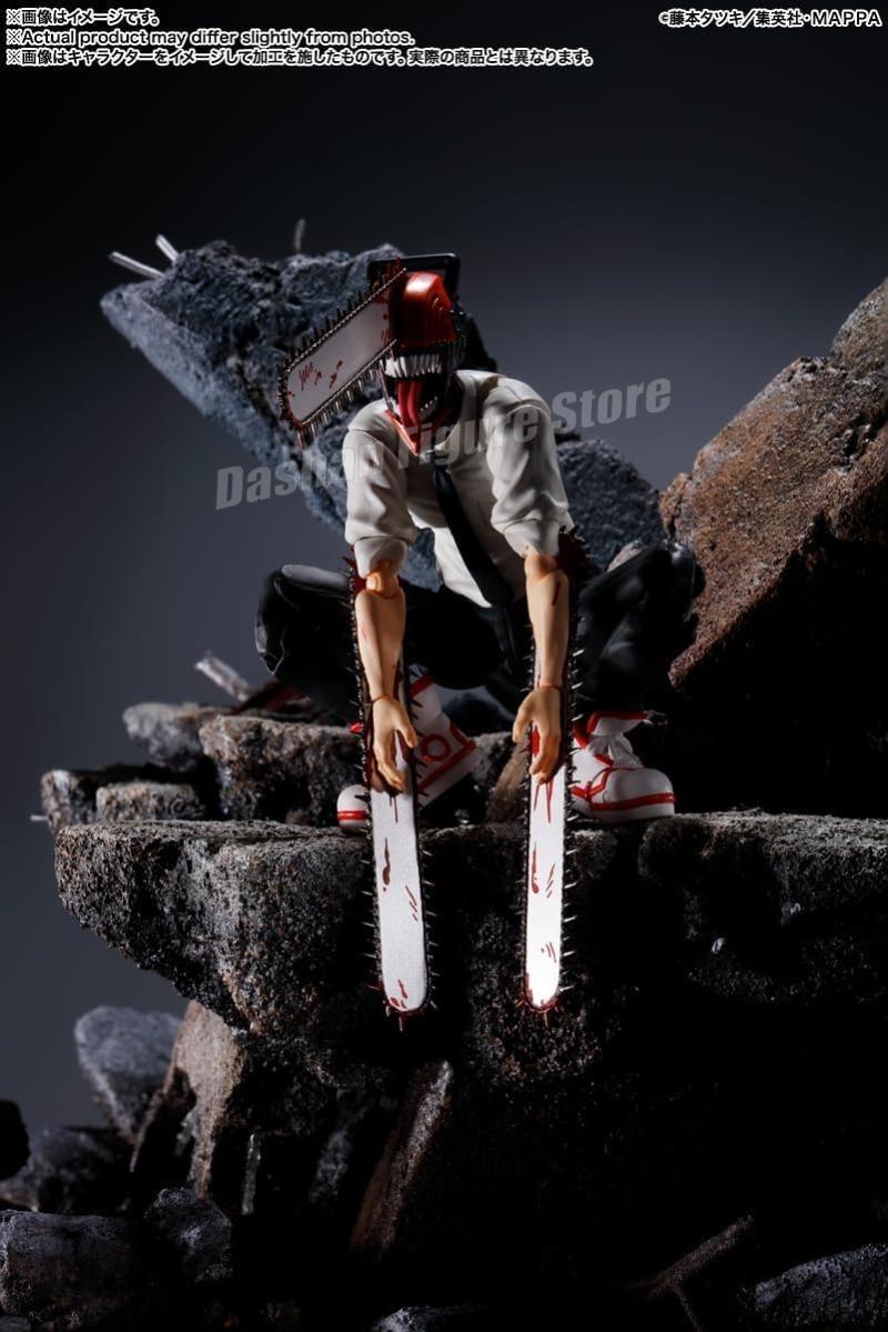 Shf Chainsaw Man Action Figure Denji Figurine PVC Movable Ko Collection Doll Anime 15cm Chainsaw Demon Figures Model Toys Gifts