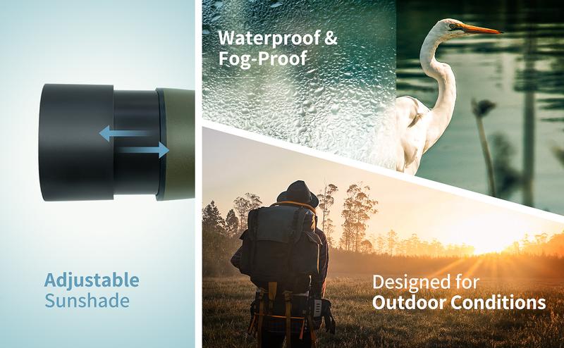 Yoelerey Updated 25-75x60 Spotting Scopes with Tripod, Carrying Bag and Quick Phone Holder Green #dealsforyoudays Telescopes Yoelerey Updated 25-75x60 Spotting Scopes with Tripod, Carrying Bag and Quick Phone Holder Green #dealsforyoudays Telescopes