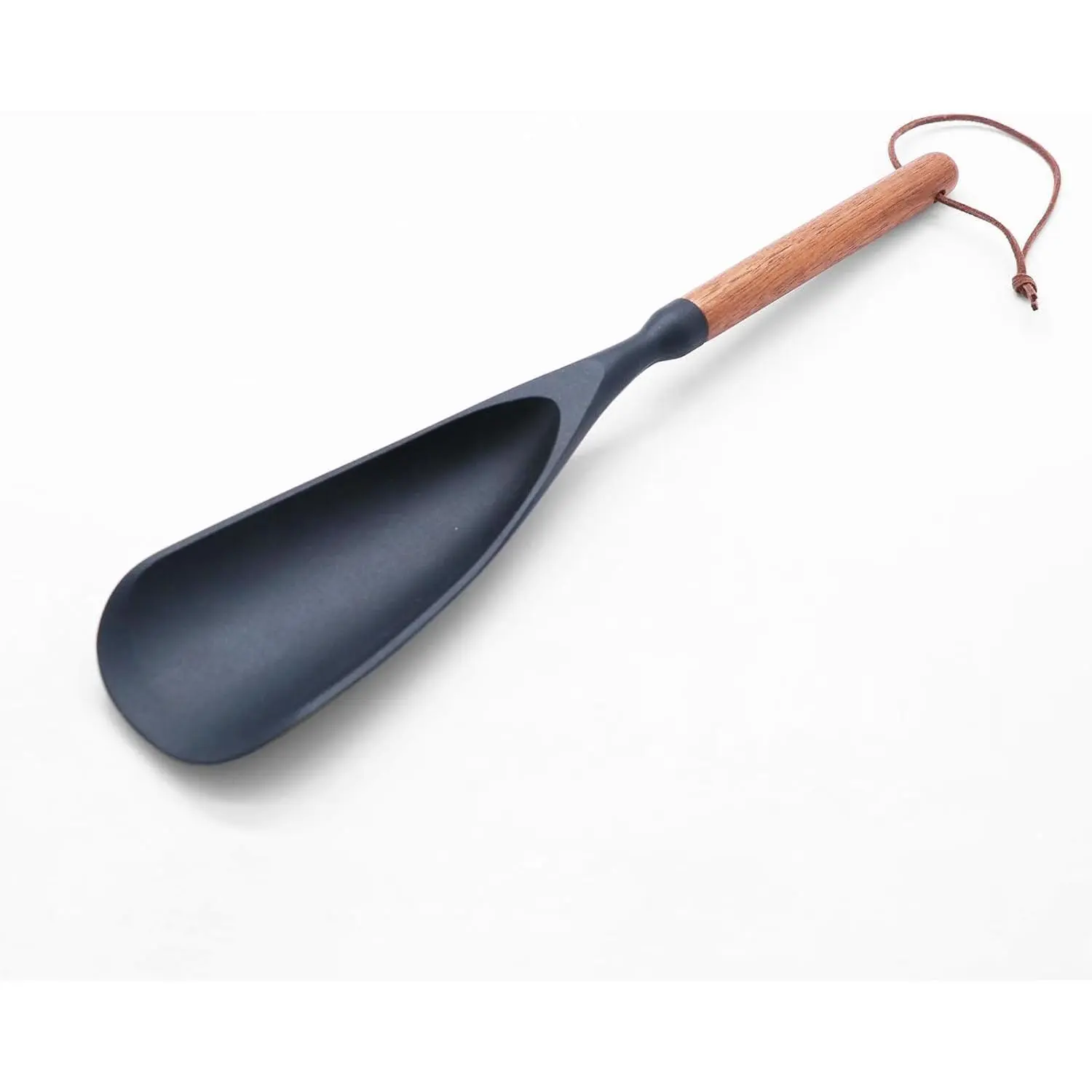 Cooking Spoon for Nonstick Cookwares, Multifunction Spatula Spoon,  for Both Cooking and Serving, Durable  Matte Black ,  Handle Spoon, Safe for Nonstick Cooking Surfaces