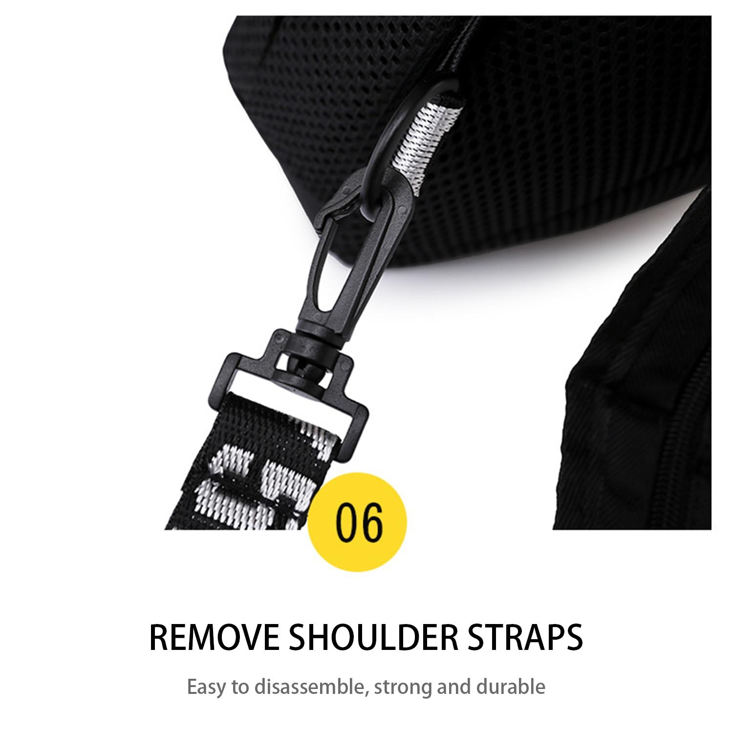 Rock Skull Pattern Multifunctional Crossbody Bag, Shoulder Bags, Sports Chest Bag with Earphone Hole, Adjustable Shoulder Straps, Multiple Carrying Ways, Lightweight and Mini-sized, Suitable for Outdoor Sports and Daily Commuting, An Ideal Gift