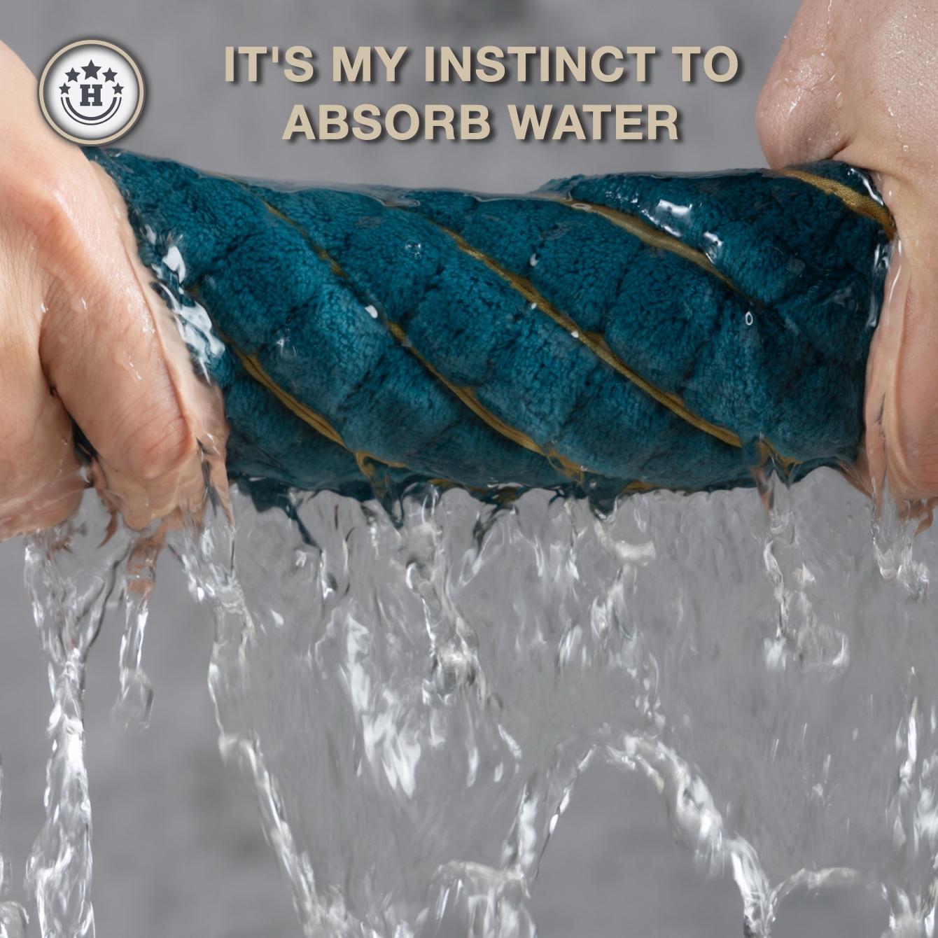 Ultra-Soft Thread Luxury Bath Towel Set, Includes 2 Large & 2 Small Towels, High Absorbency, Perfect for Home Hotel Spa Outdoor