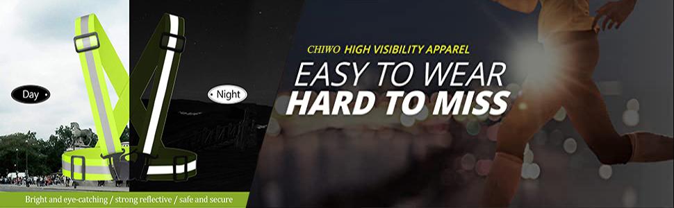 Reflective Vest Running Gear 2Pack, High Visibility Adjustable Safety Vest For Night Cycling, Hiking, Jogging, Dog Walking