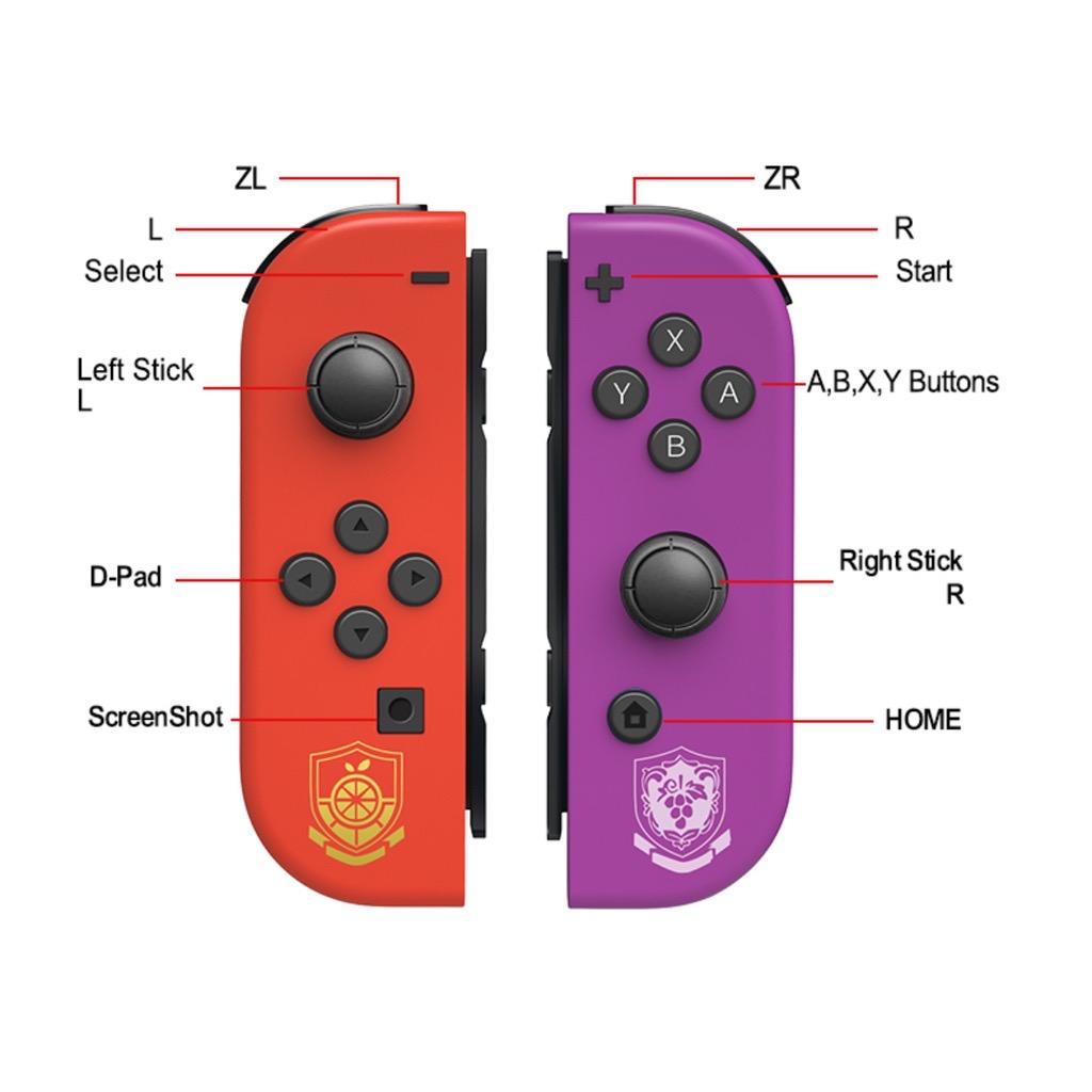 Wireless Controller, Esports Controller, 1 Set Wireless Joypad Game Controller with, Dual Vibration & Motion-Control, Gaming Accessories for Switch/Switch Lite/OLED