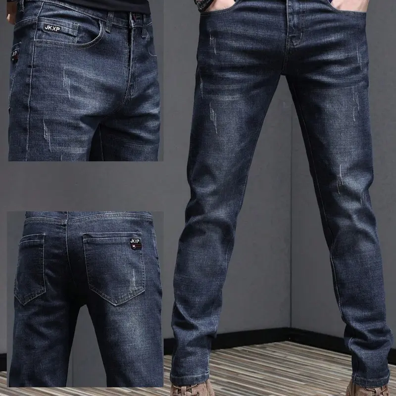 Men's Denim Pants Casual Comfy Jeans for Daily Wear, Fashion Men's Bottoms for All Seasons, Versatile Denim Pants