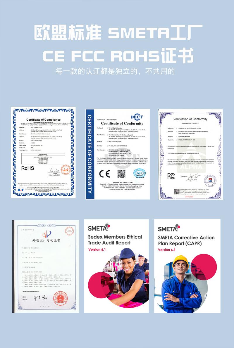 Type-C card reader, multifunctional all-in-one OTG mini TF camera SD card reader compatible with Apple and Huawei