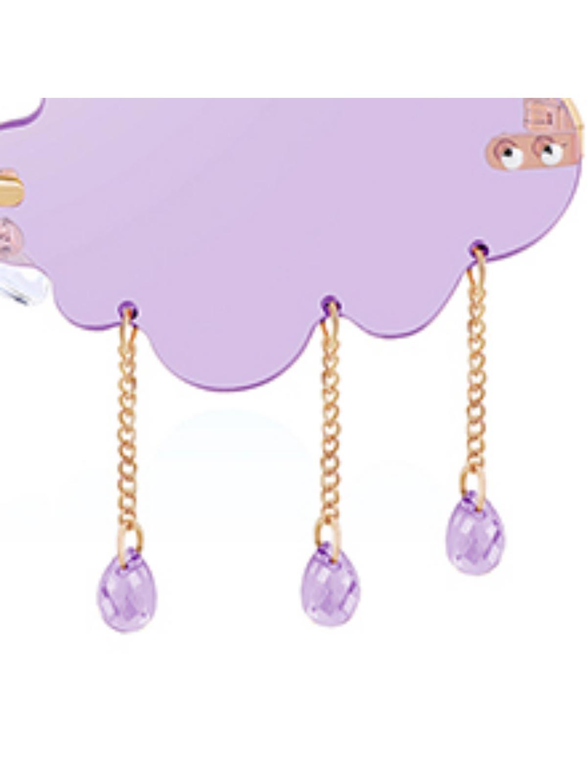 FEISEDY Retro Dripping Cloud Shaped Tassel Sunglasses Rimless Women Funny Party Disco Eyewear B2834