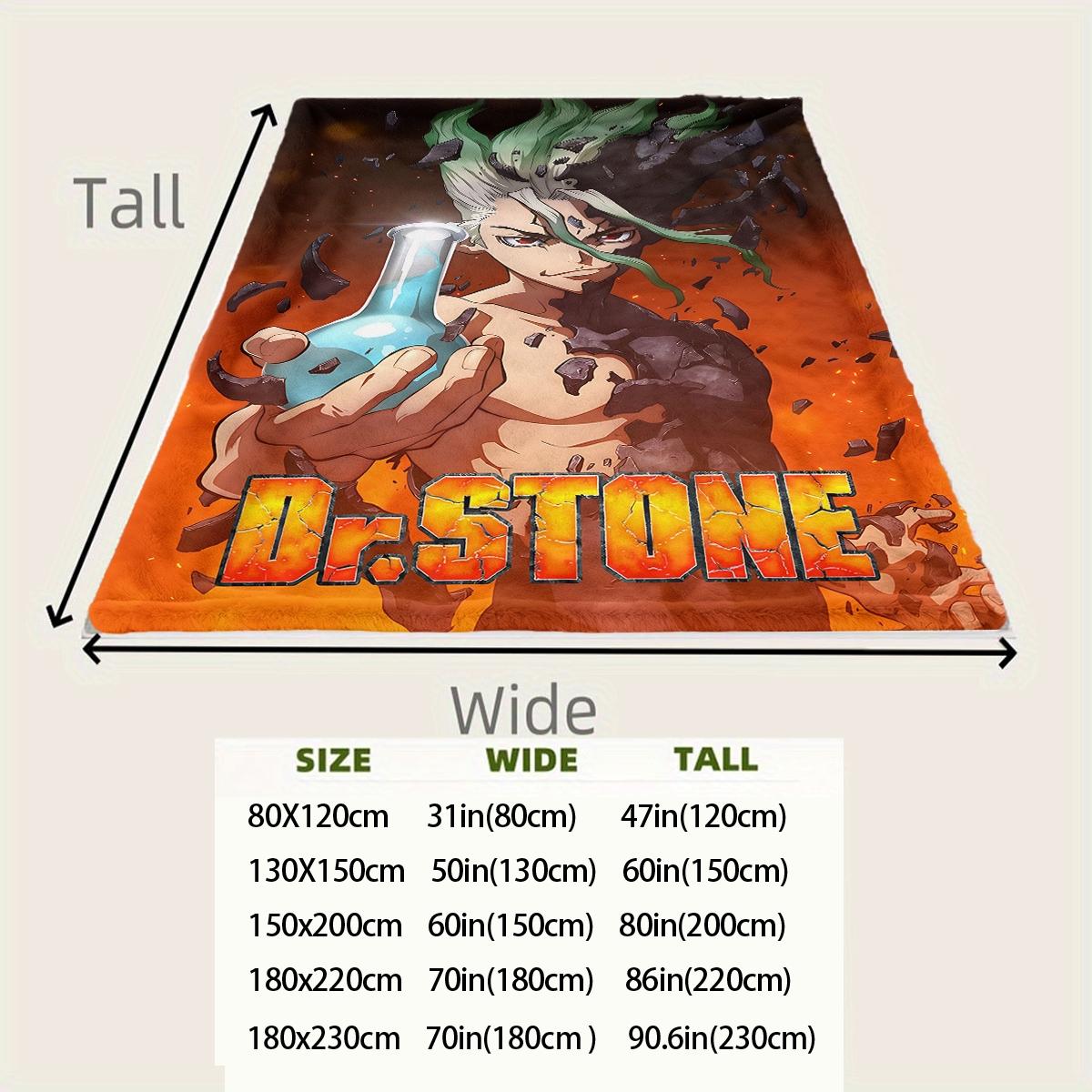 Dr. STONE creativity  flannel blanket, exclusive gift for home, office, camping travel, personalized pattern design, modern style, soft texture