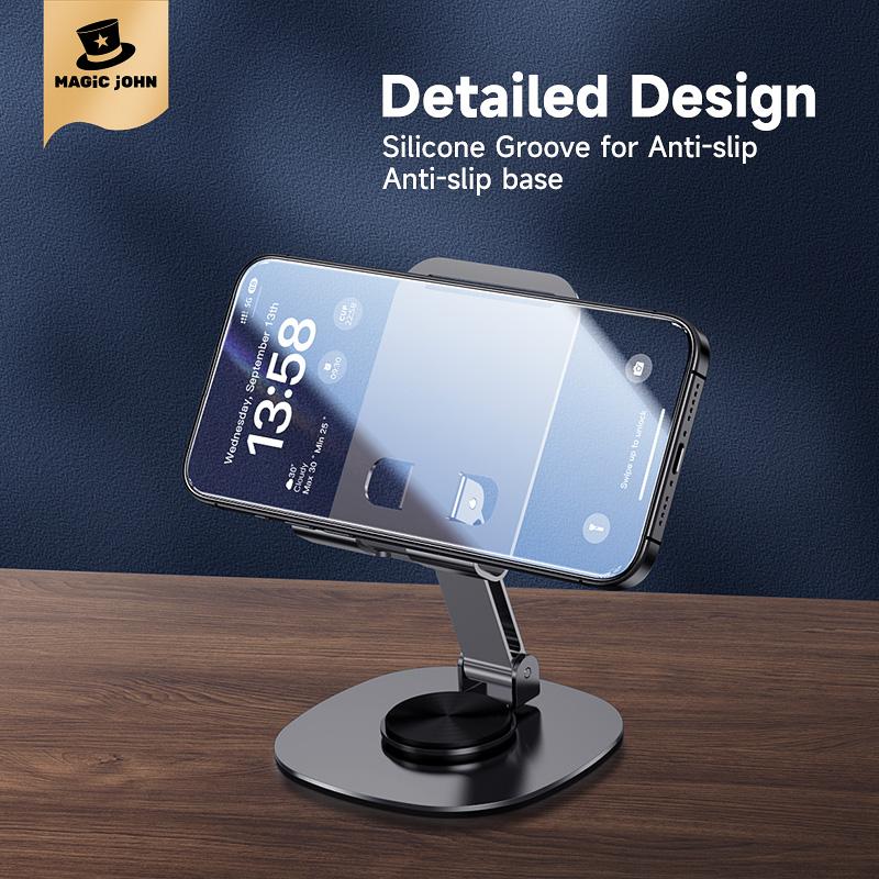 MAGIC JOHN 360 Degree Stable Phone Tablet Holder Portable Ultra Strong Support