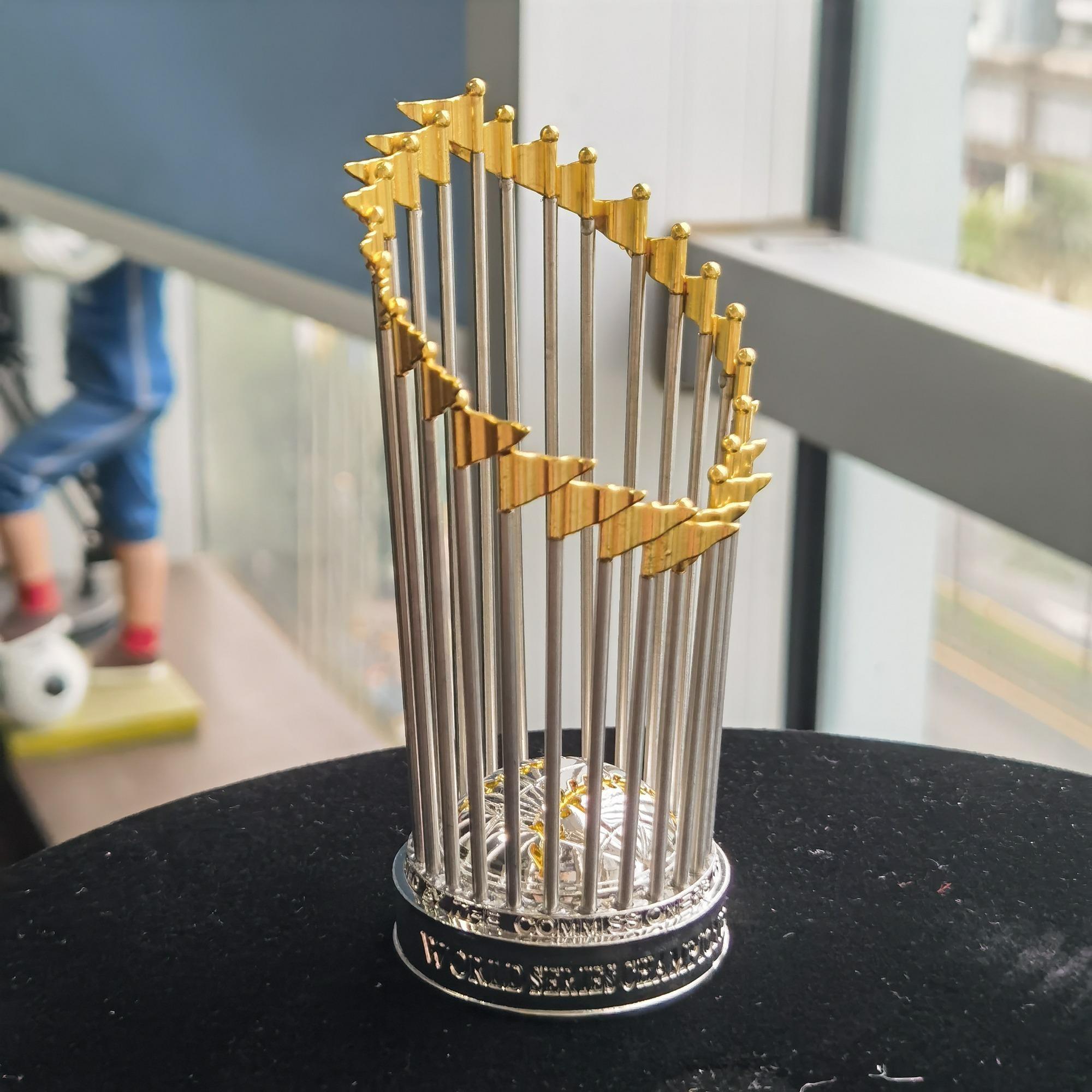 1990-2025 American Baseball Champion Trophy Set With Display Case Fan Gift, Perfect for Collectors and Sports Enthusiasts